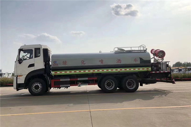 東風(fēng)天龍后八輪20噸噴霧車，國六綠化噴灑車